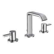Meda mélangeur de lavabo 3 trous bec fixe 110 mm avec vidage clic-clac chromé - LAUFEN HF506611100000 