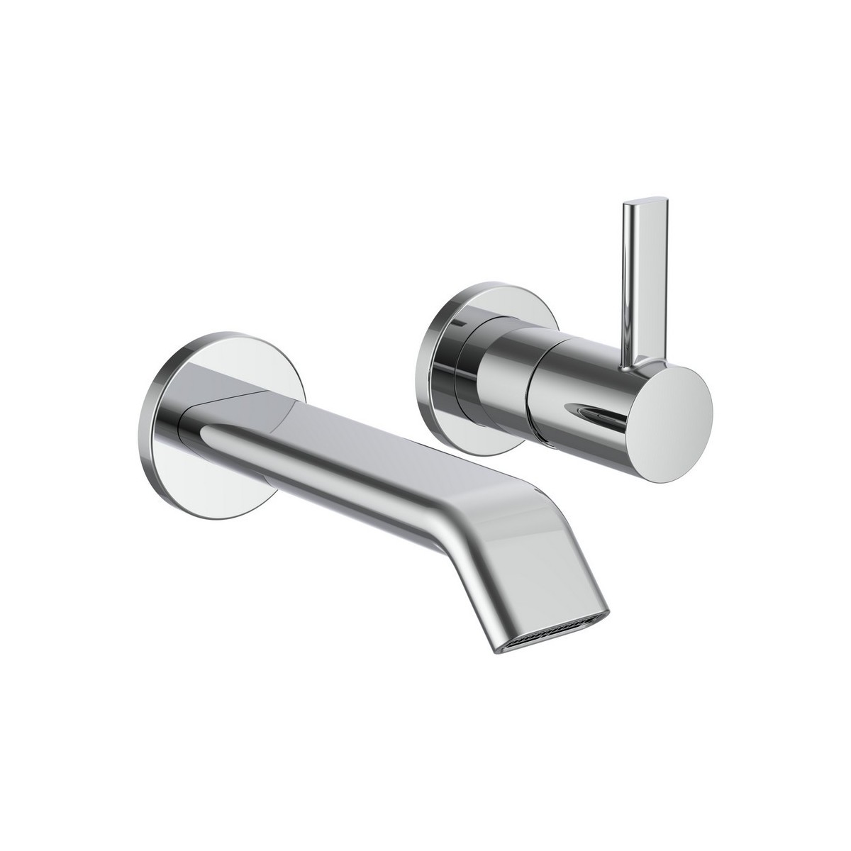 Meda mitigeur de lavabo mural pour simibox 2-point bec fixe 150 mm chromé - LAUFEN HF506622100000 