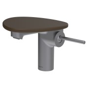 Ada mit lav tablette non percée bec 110 mm ss vidage pvd inox/café mat - LAUFEN HF506702504060 