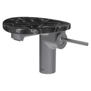 Ada mit lav tablette non percée bec 110 mm ss vidage pvd inox/marbre noir - LAUFEN HF506702506060 