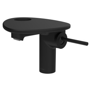 Ada mit lav tablette percée bec 110 mm ss vidage pvd noir/noir mat - LAUFEN HF506702513000 