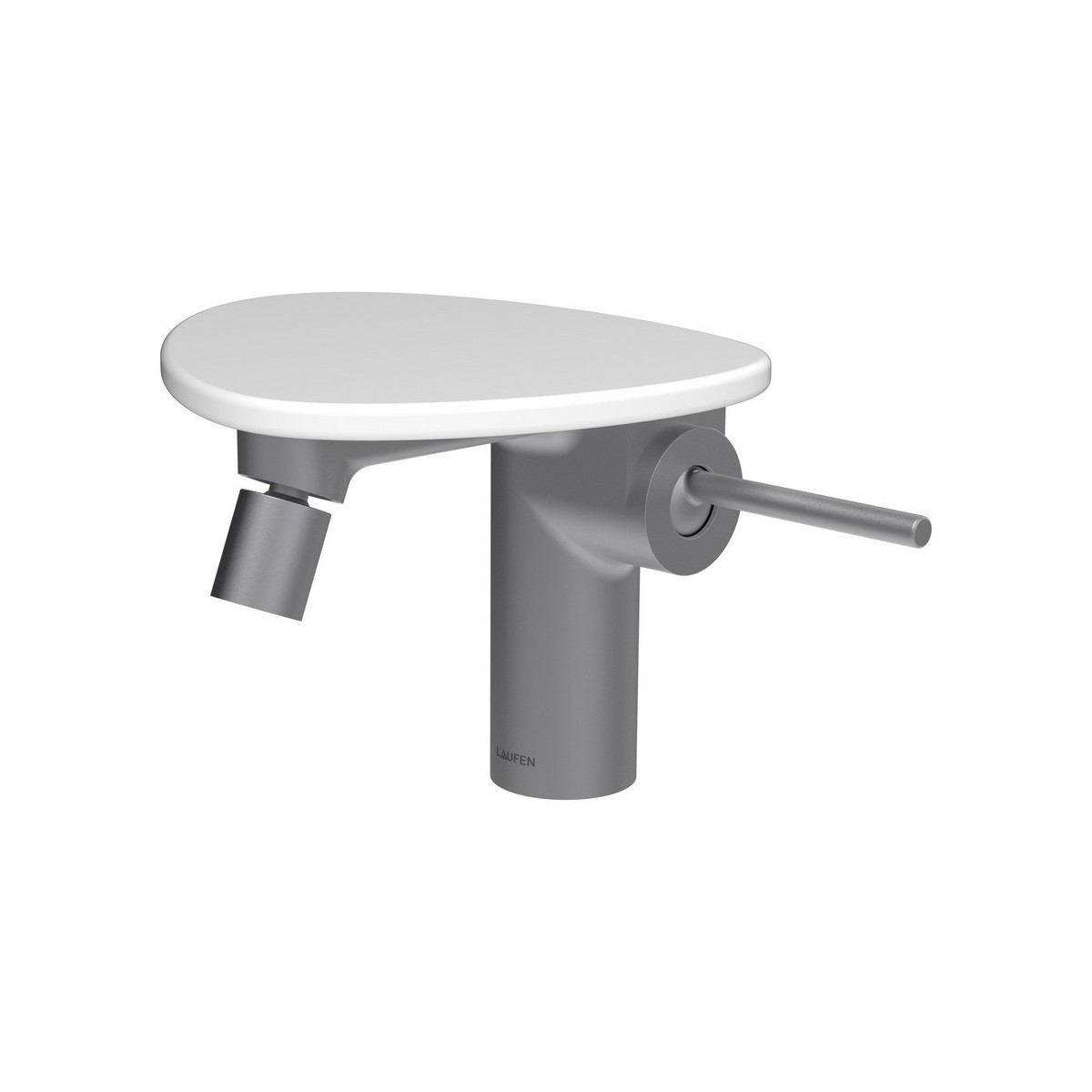 Ada mit bidet tablette np bec 110 mm av vid clic-clac pvd inox/blanc mat - LAUFEN HF506710502060 