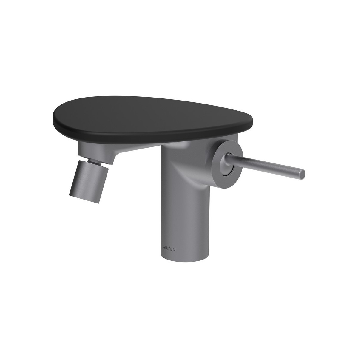 Ada mit bidet tablette np bec 110 mm av vid clic-clac pvd inox/noir mat - LAUFEN HF506710503060 