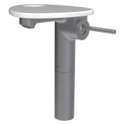 Ada mit lav réhaussé tablette percée bec 110mm ss vidage pvd inox/blanc brillant - LAUFEN HF506714501000 