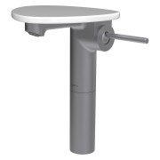 Ada mit lav réhaussé tablette npbec 110 mm ss vidage pvd inox/blanc brillant - LAUFEN HF506714501060 