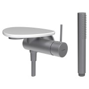 Ada mit de d à enc avec simibox 1-point tablette np pvd inox/blanc brillant - LAUFEN HF506755501060 