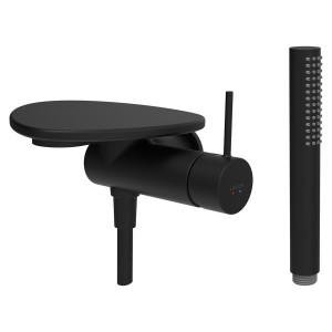 Ada mit de d à enc avec simibox 1-point tablette non percée pvd noir/noir mat - LAUFEN HF506755513060 