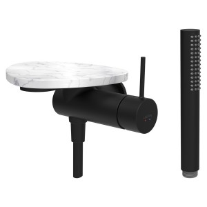 Ada mit de d à enc avec simibox 1-point tablette np pvd noir/marbre blanc - LAUFEN HF506755515060 