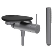 Ada mit b à enc tablette percée bec 170 mm pvd inox/noir mat - LAUFEN HF506765503000 