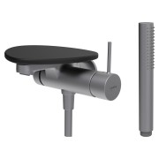 Ada mit b à enc avec simibox 1-point tablette npbec 170 mm pvd inox/noir mat - LAUFEN HF506765503060 