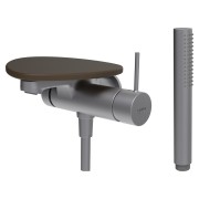 Ada mit b à enc avec simibox 1-point tablette npbec 170 mm pvd inox/café mat - LAUFEN HF506765504060 