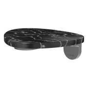 Ada tablette murale non percée pvd inox/marbre noir - LAUFEN HF506790506060 