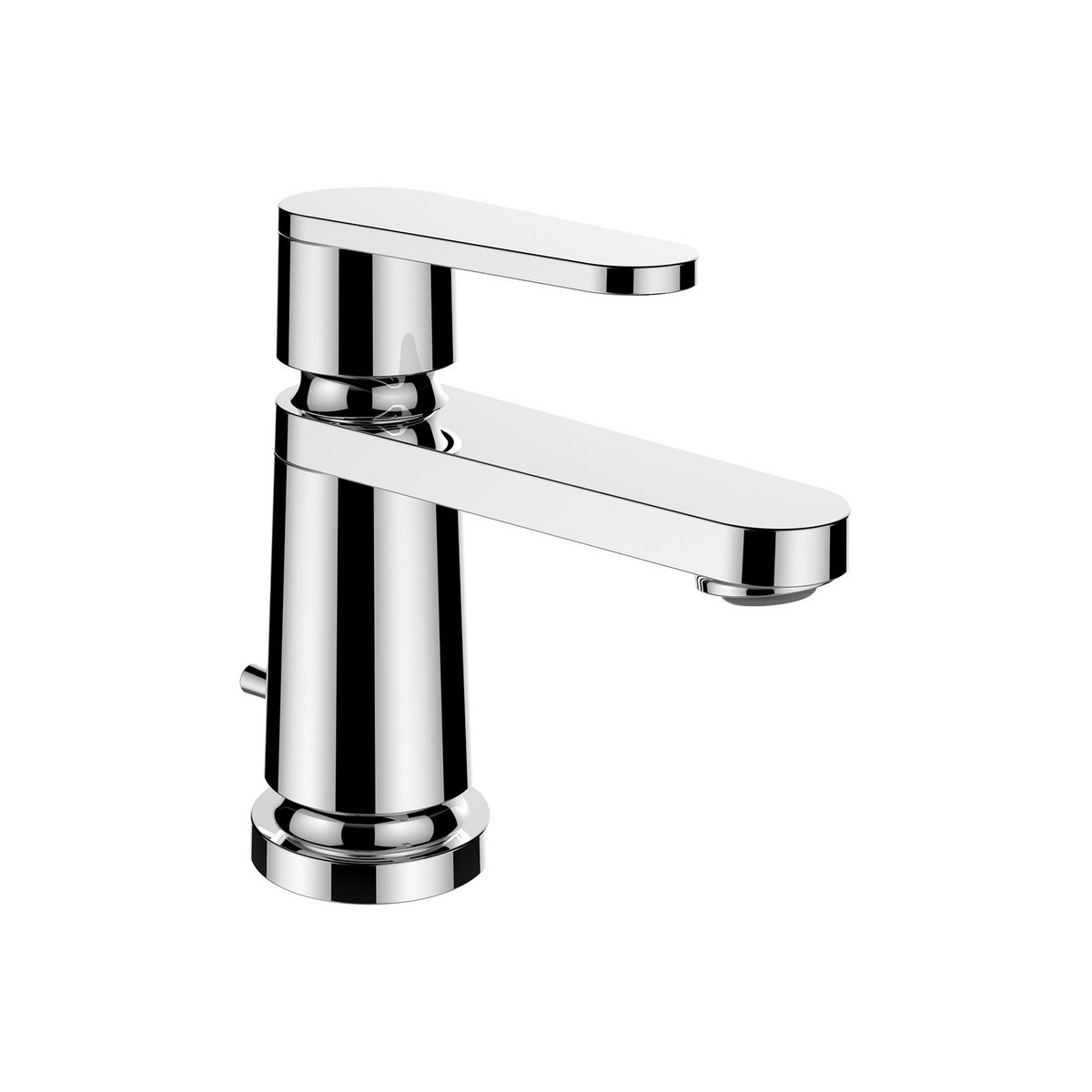 The new classic mitigeur de lavabo monotrou bec fixe 105mm avec vidage chromé - LAUFEN HF900501100000 