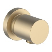 The new classic coude mural pour raccordement flexible de douche pvd or pâle mat - LAUFEN HF900559462000 