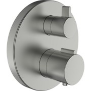 Twinplus mitigeur bain-douche thermostatique à enc avec simibox pvd couleur inox - LAUFEN HF905475423000 