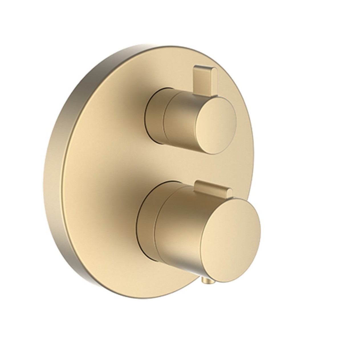 Twinplus mitigeur bd thermostatique à encastrer avec simibox pvd or pâle mat - LAUFEN HF905475462000 