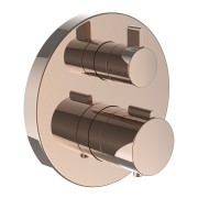 City therm mitigeur thermostatique encastré bain douche façade or rosé - LAUFEN HF905475465000 