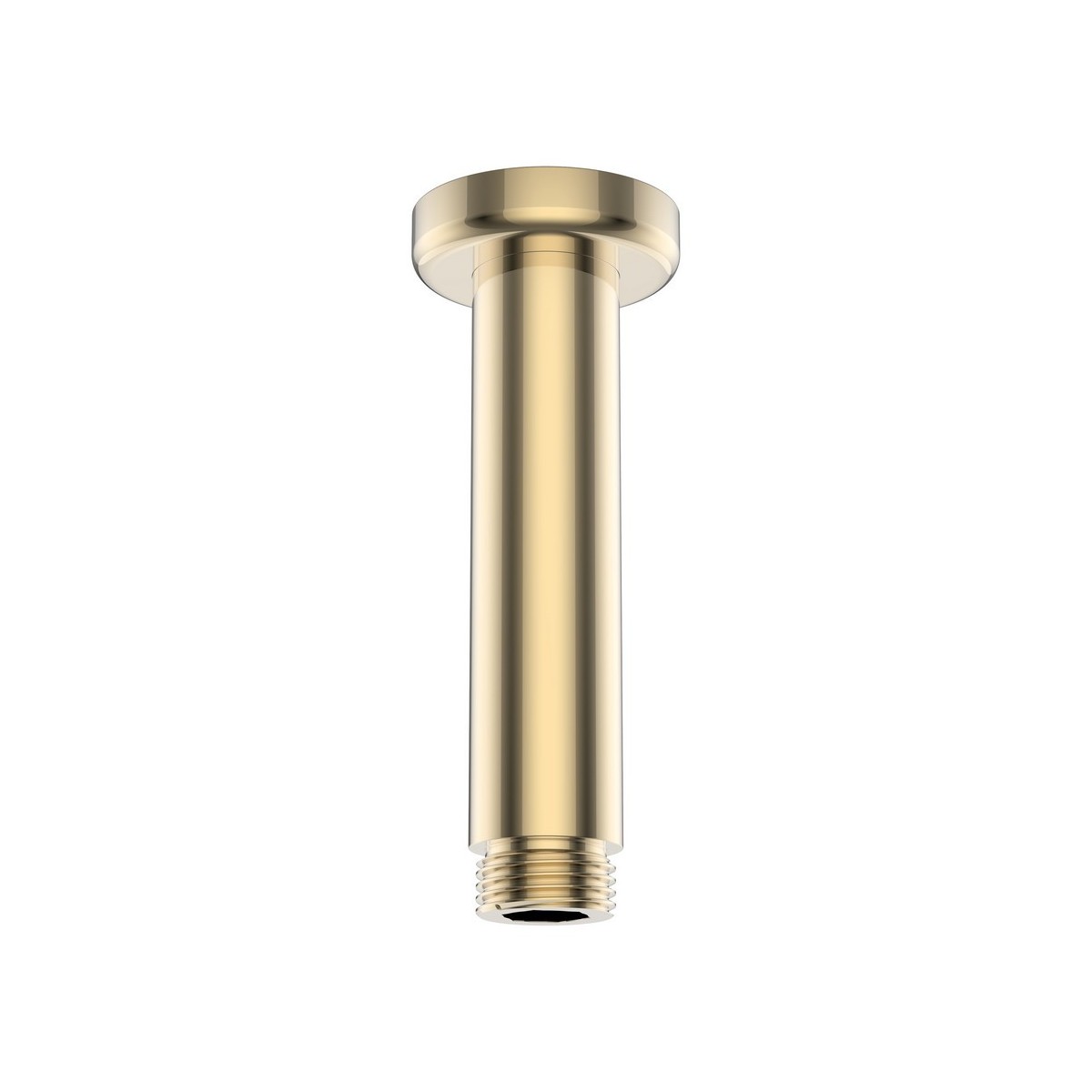 Bras de plafond pour pomme de douche pluie, avec rosace ronde, 100 mm pvd or - LAUFEN HF960098463001 
