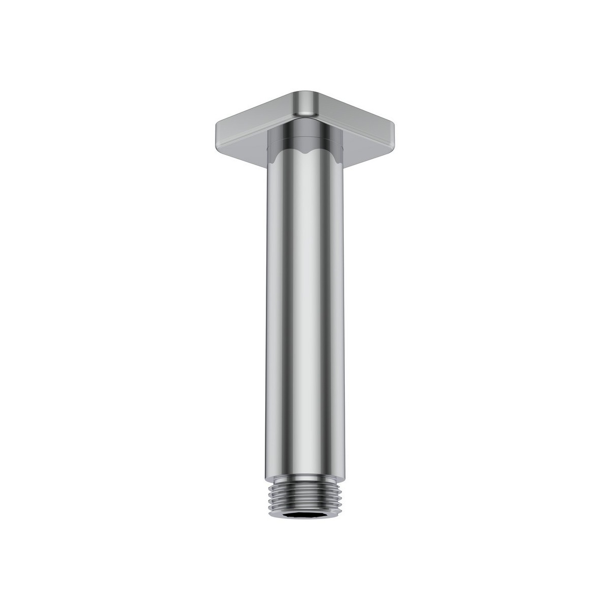 Bras de plafond pour pomme de douche pluie avec rosace carrée 100mm chromé - LAUFEN HF960099100001 