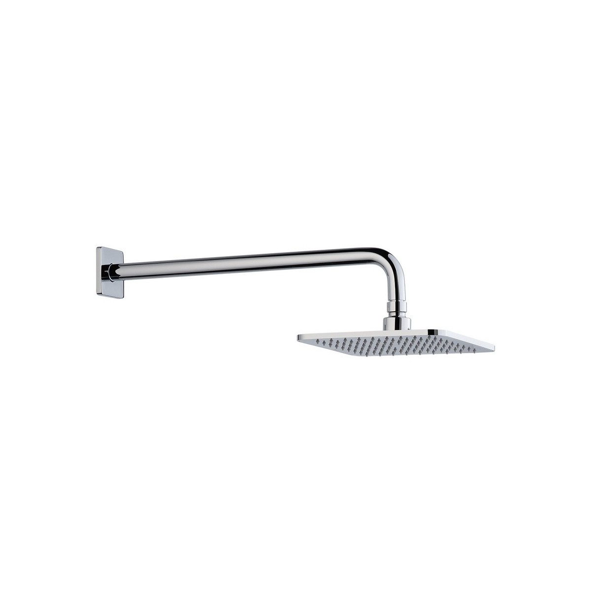 Pomme de douche complète carrée 202 x 202 mm chromé - LAUFEN HF960102100001 