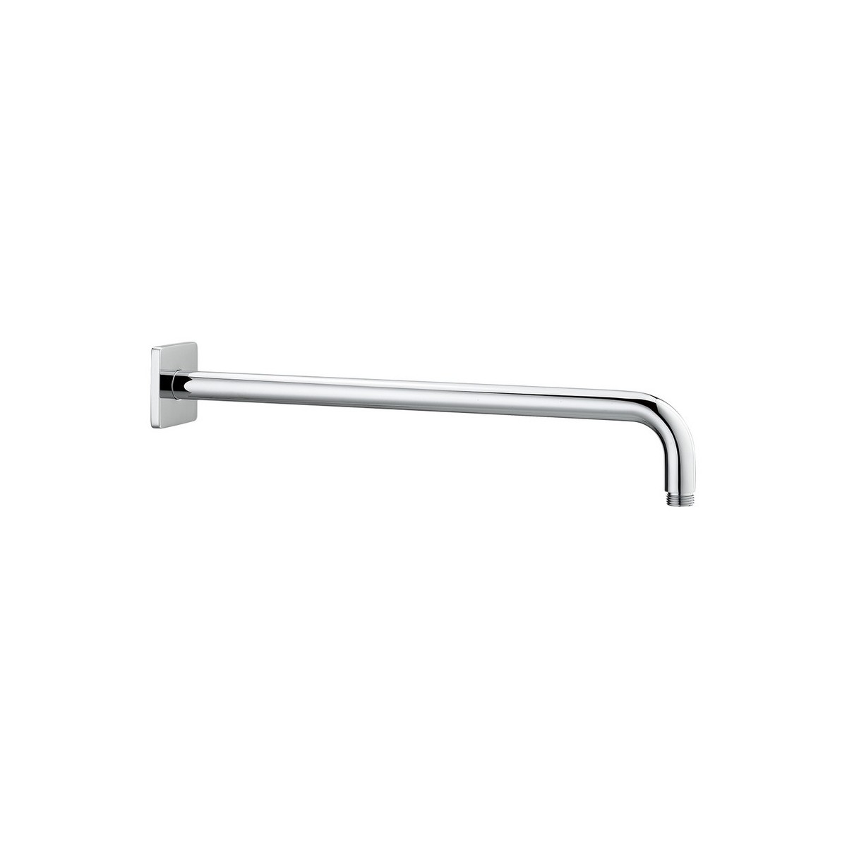 Bras mural pour pomme de douche pluie avec rosace carrée 420mm chromé - LAUFEN HF960108100001 