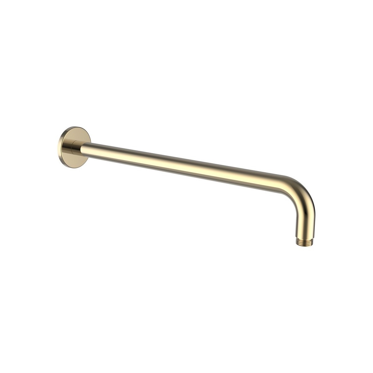 Bras mural pour pomme de douche pluie, avec rosace ronde, 420 mm pvd or - LAUFEN HF960109463001 