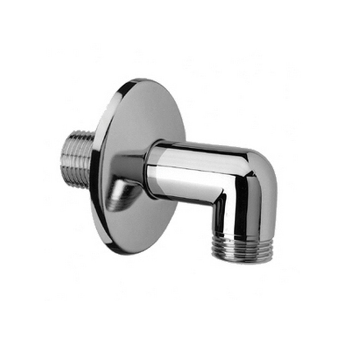 Coude de douche 90° avec clapet anti-retour rosace cylindrique chromé - LAUFEN HF960227100001 
