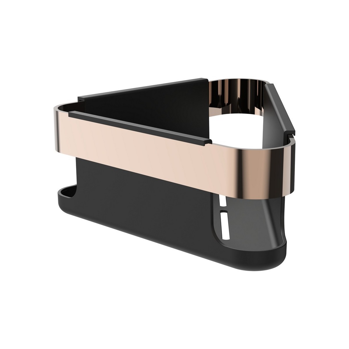 Niara panier mural d'angle de douche rose gold brossé 214x214x80 mm - LAUFEN H3850611620021 