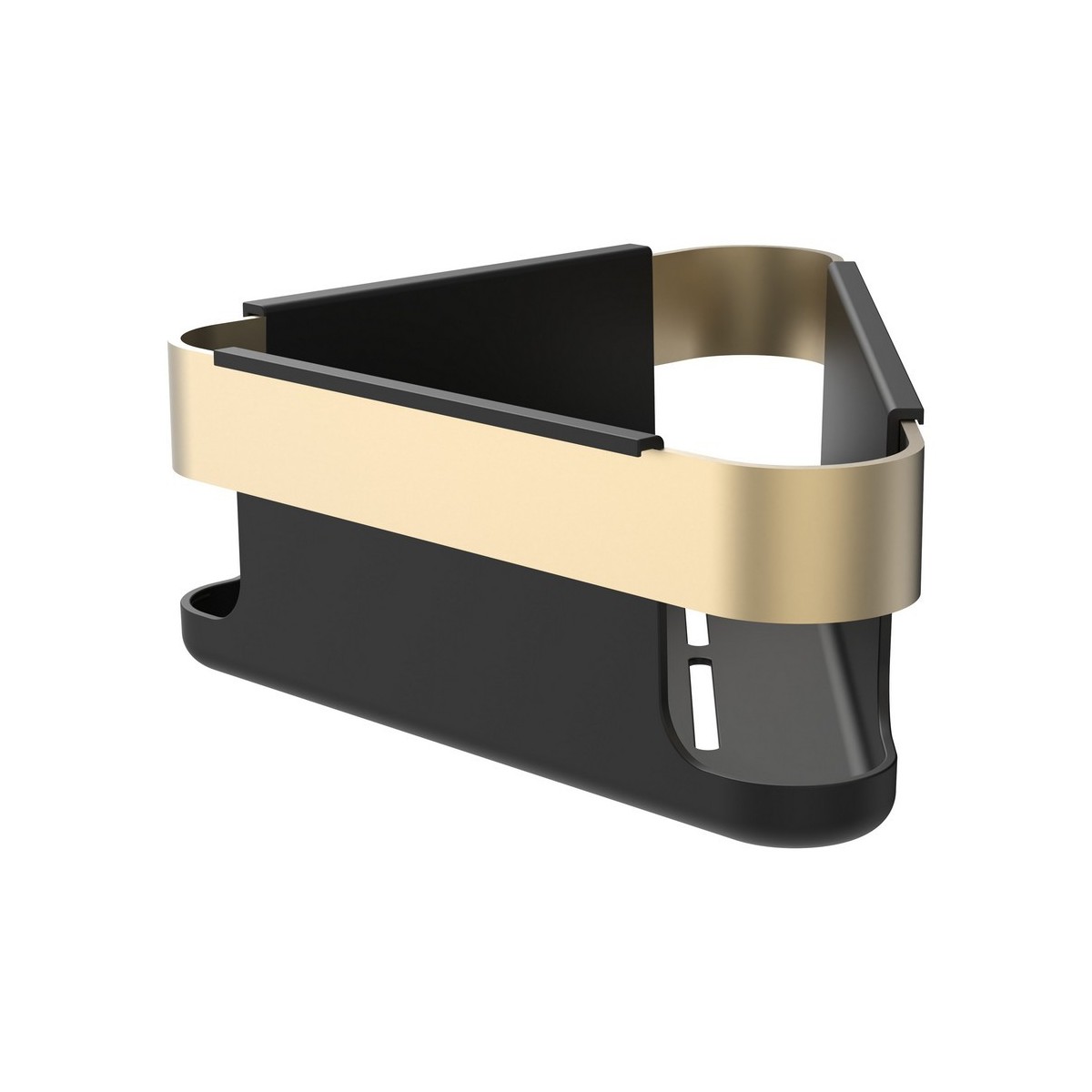 Niara panier mural d'angle de douche or pâle mat 214x214x80 mm - LAUFEN H3850611650021 