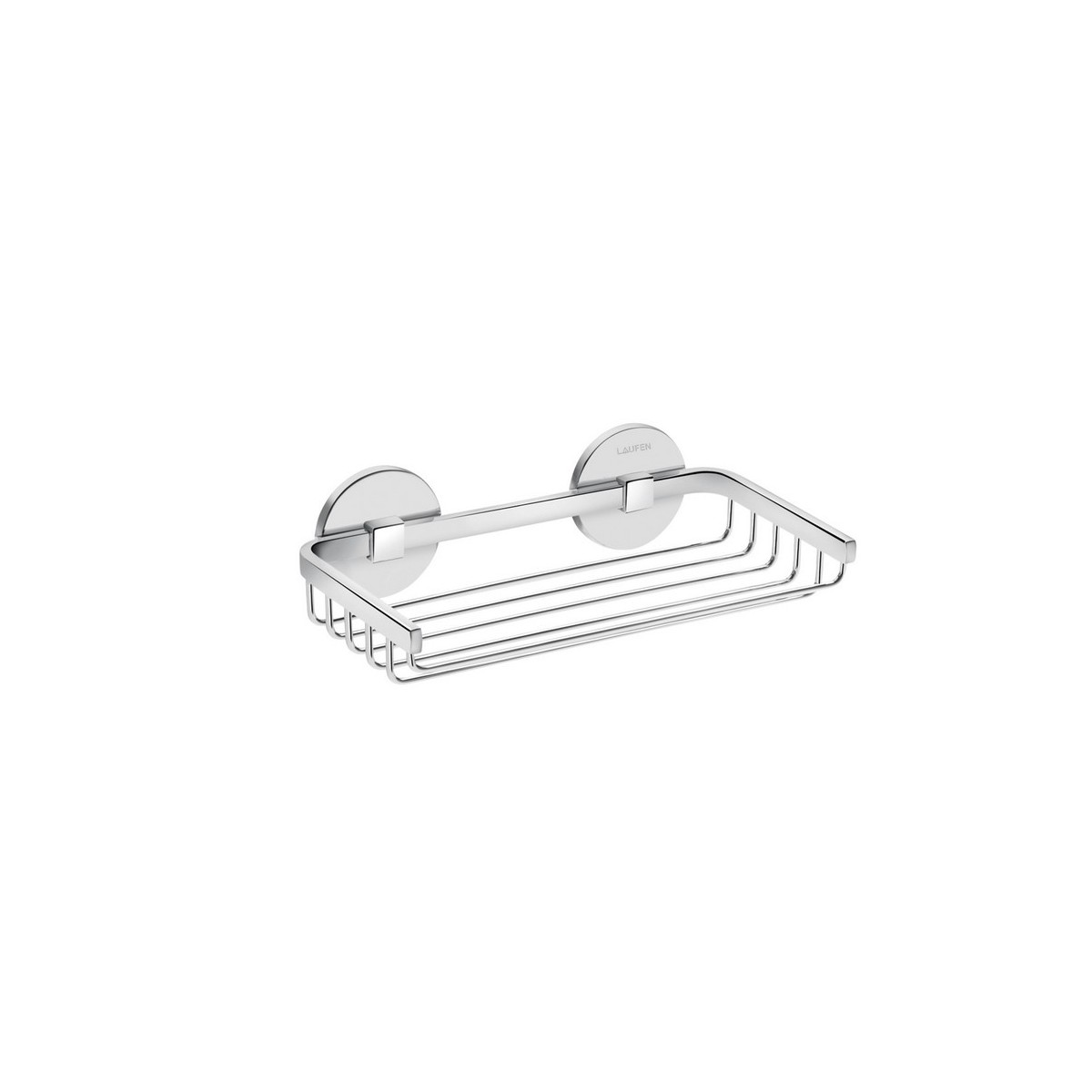Cana porte-savon grille 20x11 cm à coller chromé chromé 200x112x55 mm - LAUFEN H3851310040001 