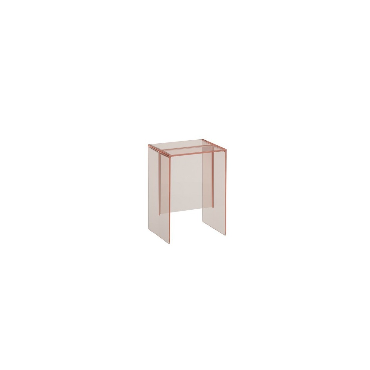 Kartell laufen tabouret 'max beam' plastique 330x280x465mm rose poudré - LAUFEN H3893300930001 