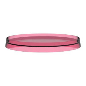Kartell tablette ronde transparente rose - LAUFEN H3983350930011 