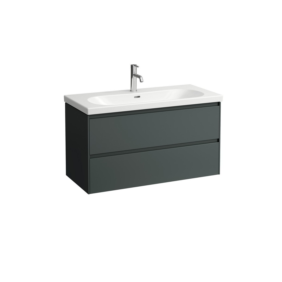 Lani meuble sous lavabo, 2 tiroirs, pour lavabo h810089 - LAUFEN H4035621122661 