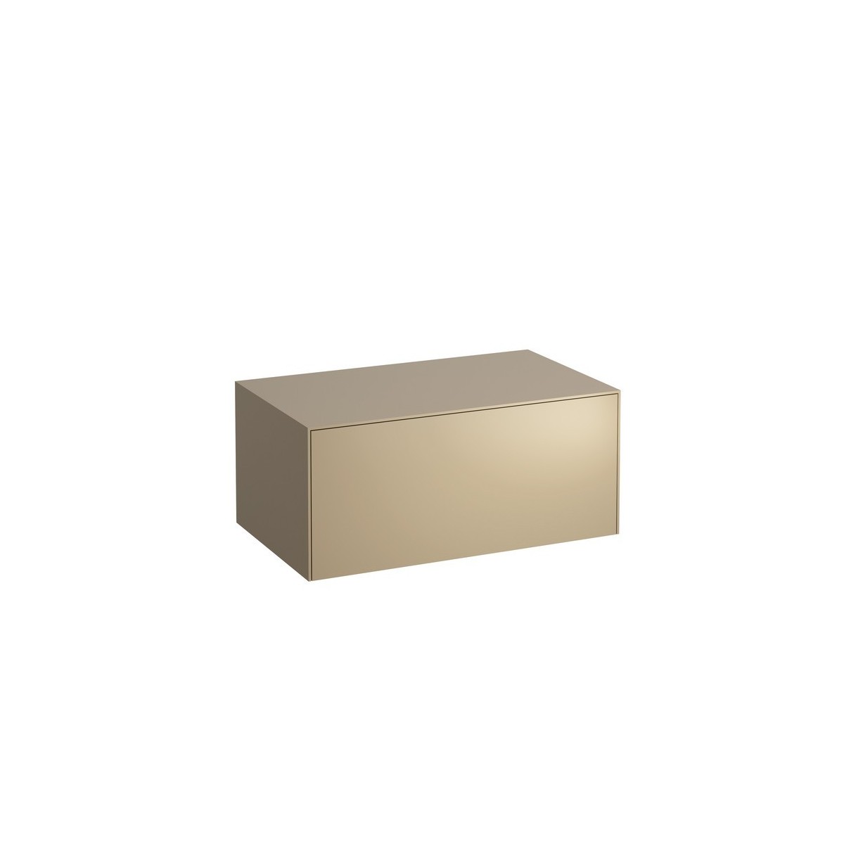 Sonar meuble sans découpe 775 mm avec un tiroir doré (laqué) 775x455x340 mm - LAUFEN H4054100340401 