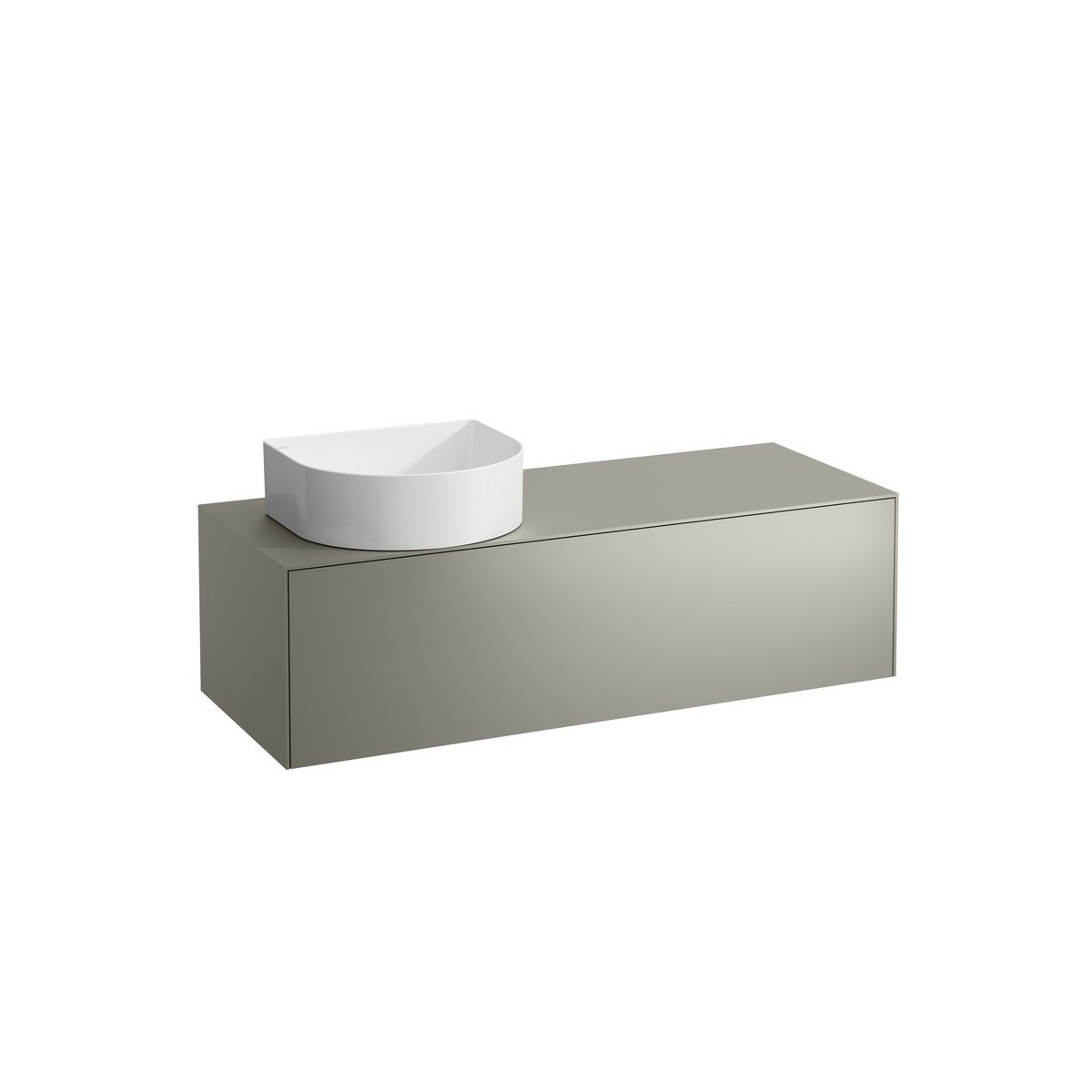 Élément de tiroir avec dessus sonar 120 titane - LAUFEN H4054220340421 