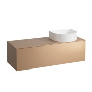 Sonar meuble sous lavabo 1 tiroir découpe à droite 1175x455x340mm cuivre - LAUFEN H4054230340411 
