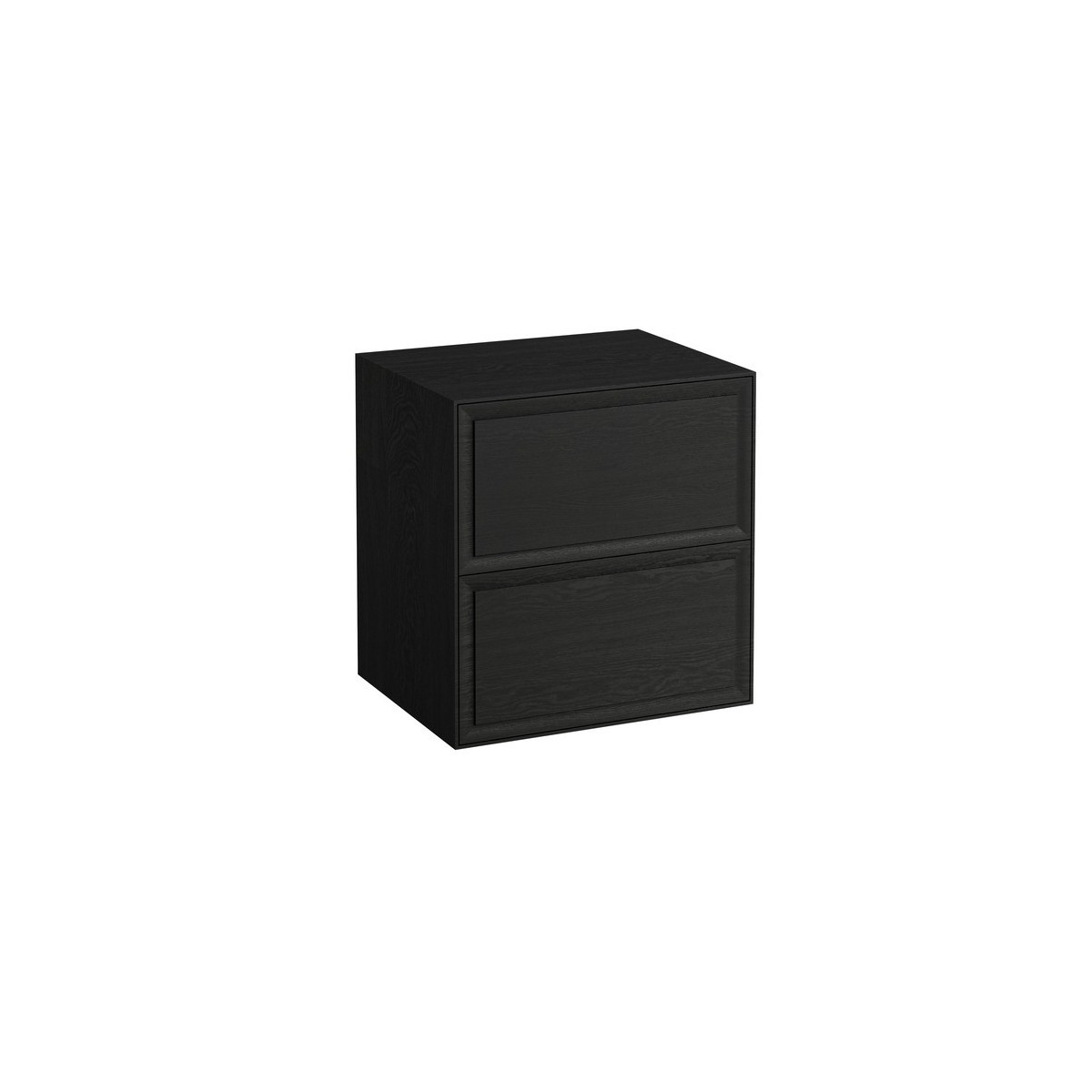 The new classic meuble sans découpe avec deux tiroirs chêne noirci 575x455x600mm - LAUFEN H4060060856281 