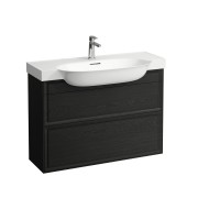 The new classic meuble 2 tiroirs pour lavabo 813857 975x315x345mm chêne noirci - LAUFEN H4060920856281 