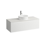 Arun 1200 1t découpe centre plan ardesia bianca percé 1t multicolour - LAUFEN H4141251519991 