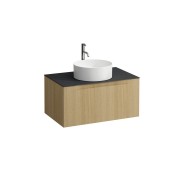 Arun 800 1t découpe centre plan ardesia nera percé 1t special colour - LAUFEN H4151051519901 