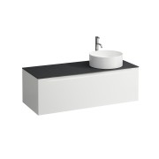 Arun 1200 1t avec découpe à dte plan ardesia nera percé 1t multicolour - LAUFEN H4151271519991 