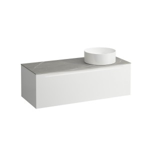 Arun meuble 1200 1t avec découpe à dte plan piasentina grigio multicolour - LAUFEN H4161231519991 