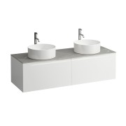 Arun 1400 2t découpe à gche et à dte plan piasentina grigio percé 1t multicolour - LAUFEN H4161391519991 