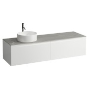 Arun 1600 2t avec découpe à gche plan piasentina grigio percé 1t multicolour - LAUFEN H4161461519991 