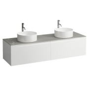 Arun 1600 2t découpe à gche et à dte plan piasentina grigio percé 1t multicolour - LAUFEN H4161491519991 