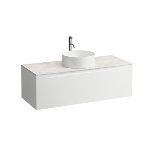 Arun 1200 1t découpe centre plan botticino crema percé 1t multicolour - LAUFEN H4171251519991 
