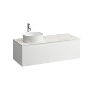 Arun 1200 1t avec découpe à gche plan botticino crema percé 1t multicolour - LAUFEN H4171261519991 