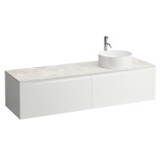 Arun 1600 2t avec découpe à dte plan botticino crema percé 1t multicolour - LAUFEN H4171471519991 
