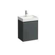 Meda meuble 450 1p charnières à g pr lave-mains 815111 gris traffic 435x340x515 - LAUFEN H4215420112661 