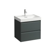 Meda meuble sous lavabo 600 2t pour lavabo 810113 gris traffic 585x450x515 mm - LAUFEN H4215720112661 